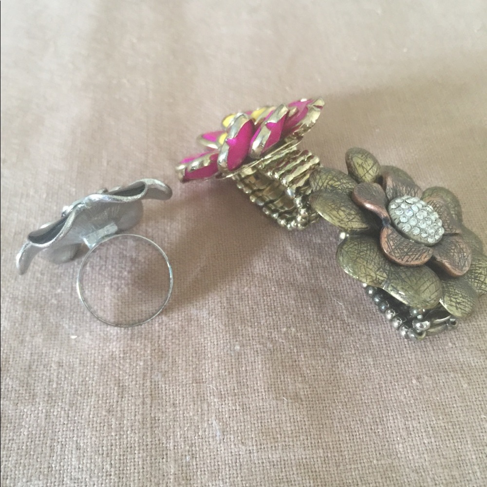 Flower Rings. Three - Picture 2 of 3